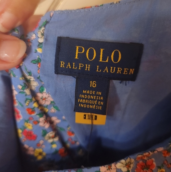 Polo by Ralph Lauren Blue and Purple Sleeveless Sundress - Picture 5 of 6